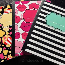 Alternative view of Composition Notebook Wrap- Kissy Lips