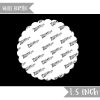 Scallop Circle Acrylic Blank- Sticker- UV DTF (1.5 inch) WHITE NO HOLE