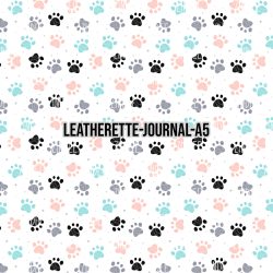 Pastel Paws- Journal Size- A5 (Faux Leather)