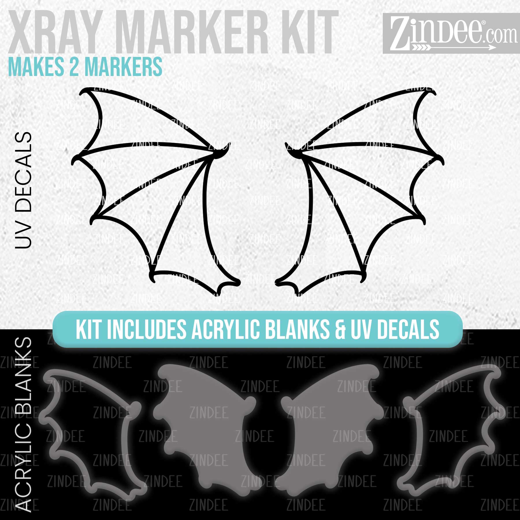 Xray Marker Kit (Bat Wings)