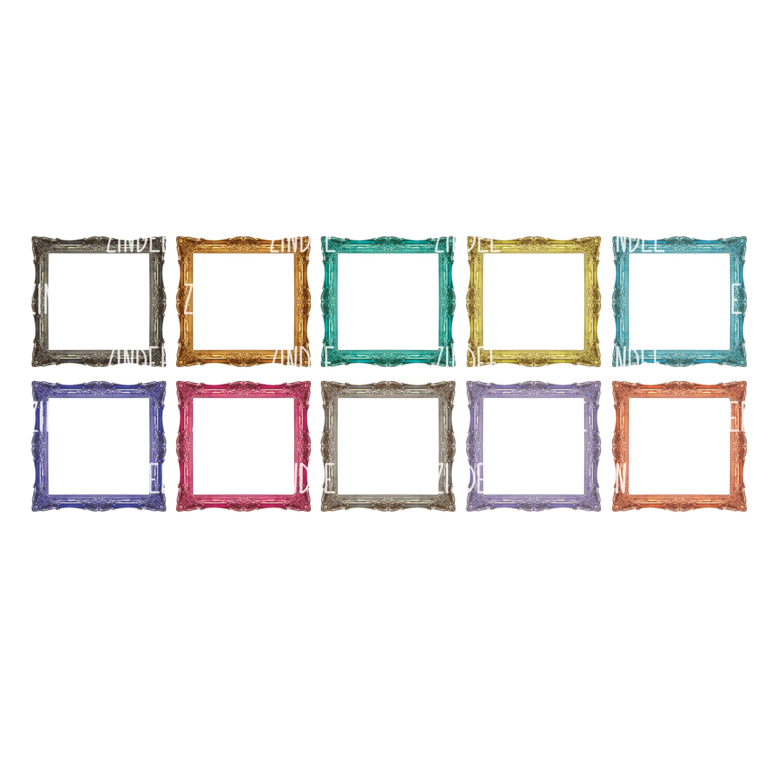 Picture Frame 2 inch Element Sheet (UV DTF)