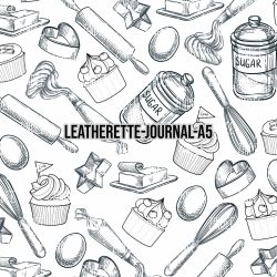 Baking White - Journal Size- A5 (Faux Leather)