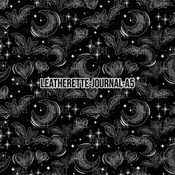 Bats and Hearts - Journal Size- A5 (Faux Leather)