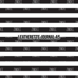 Black White Stripe - Journal Size- A5 (Faux Leather)