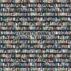 Bookshelves and Plants- Journal Size- A5 (Faux Leather)