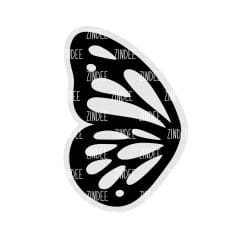 Butterfly Wing – Acrylic Badge Reel Blank (2") No Hole | Optional Sticker or UV DTF