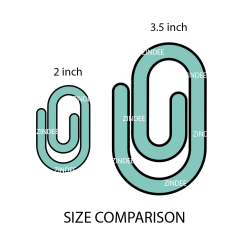 Alternative view of Chubby Paperclip Lightweight (SMALL 2 inch Size)- CLEAR Acrylic