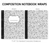 Composition Notebook Wrap- Music Notes