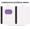 Composition Notebook Wrap- Purple Awareness 6