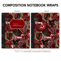 Composition Notebook Wrap- Team Lion