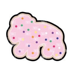 Lion Animal Cookie/Cracker – Acrylic Badge Reel Blank (2") No Hole | Optional Sticker or UV DTF