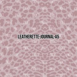 Neutral Leopard Pink - Journal Size- A5 (Faux Leather)