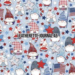Patriotic Gnomes - Journal Size- A5 (Faux Leather)