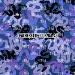 Purple Snakes - Journal Size- A5 (Faux Leather)