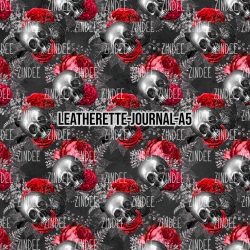 Skull Flower 8- Journal Size- A5 (Faux Leather)