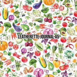 Veggies- Journal Size- A5 (Faux Leather)