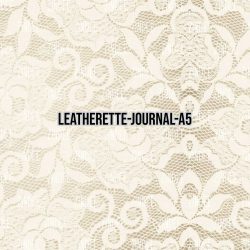 Vintage Ivory Lace 6- Journal Size- A5 (Faux Leather)