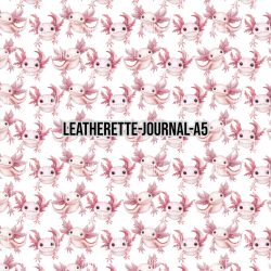 Axolotl - Journal Size- A5 (Faux Leather)