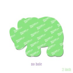 Alternative view of Rhino Animal Cookie/Cracker Acrylic Blank- Sticker- UV DTF (2 inch) NO HOLE