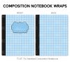Composition Notebook Wrap- Gingham 3