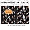 Composition Notebook Wrap- Magic Eight Ball Checker