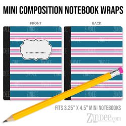 Newborn Baby Blanket – Mini Composition Notebook Wrap (3.25" x 4.5") | Vinyl Notebook Cover
