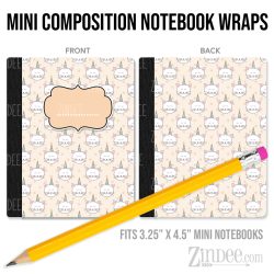 Meowgical 11 – Mini Composition Notebook Wrap (3.25" x 4.5") | Vinyl Notebook Cover