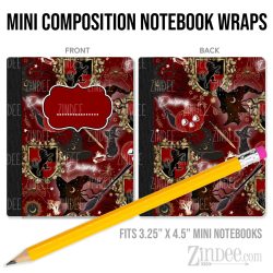 Team Lion – Mini Composition Notebook Wrap (3.25" x 4.5") | Vinyl Notebook Cover