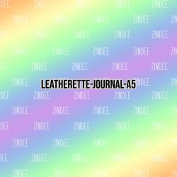 Pastel Rainbow - Journal Size- A5 (Faux Leather)