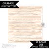 Orange Alphabet Letters – UV DTF (12pt) | A-Z Letter Decals
