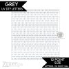 Grey Alphabet Letters – UV DTF (12pt) | A-Z Letter Decals