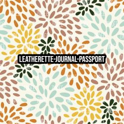 Abstract Floral- Journal- PASSPORT Size (Faux Leather)