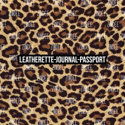 Animal Print Fur- Journal- PASSPORT Size (Faux Leather)