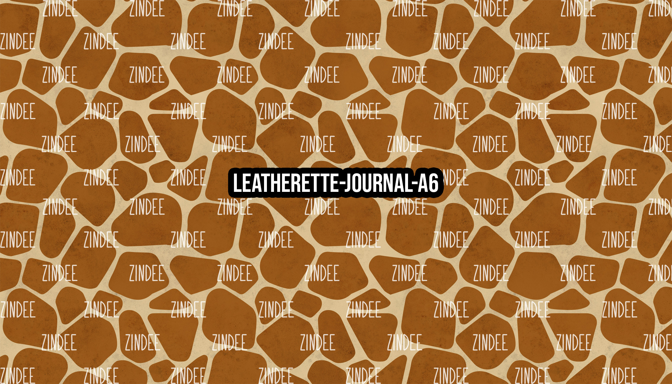 Animal Print Classic 10 - Journal Size- A6 (Faux Leather)