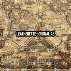 Antique Maps 7- Journal Size- A6 (Faux Leather)