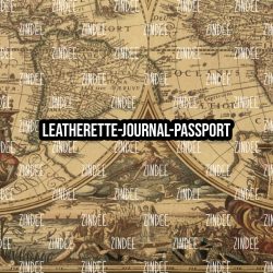 Antique Maps 7- Journal- PASSPORT Size (Faux Leather)