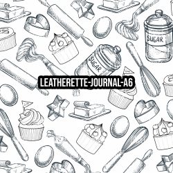 Baking White - Journal Size- A6 (Faux Leather)