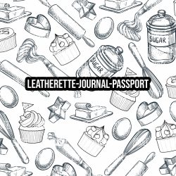 Baking White - Journal- PASSPORT Size (Faux Leather)