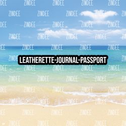 Beach Scene - Journal- PASSPORT Size (Faux Leather)