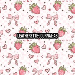 Berry Bow- Journal Size- A6 (Faux Leather)