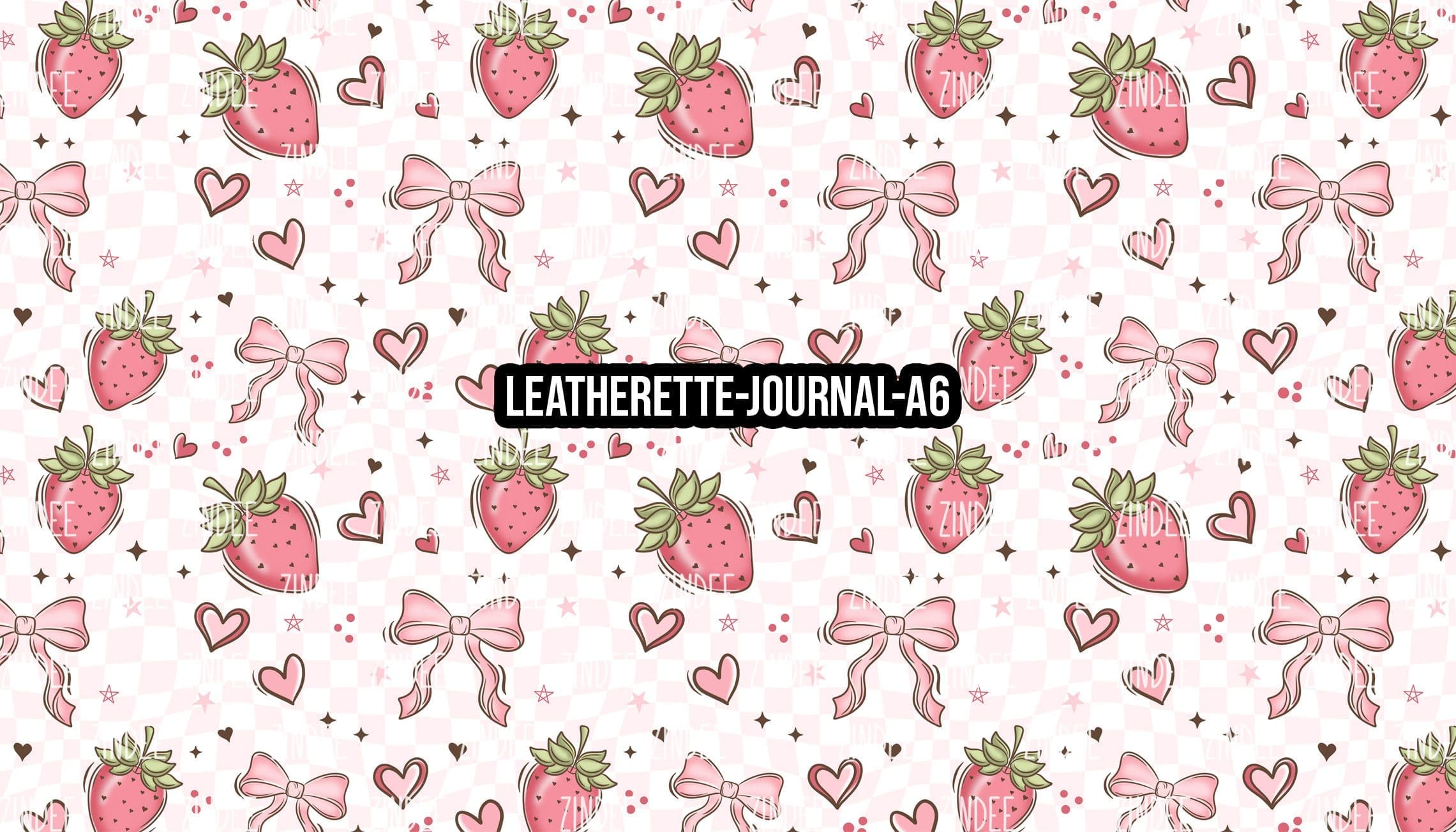 Berry Bow- Journal Size- A6 (Faux Leather)