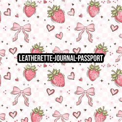Berry Bow - Journal- PASSPORT Size (Faux Leather)