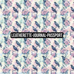Black Birds and Roses - Journal- PASSPORT Size (Faux Leather)