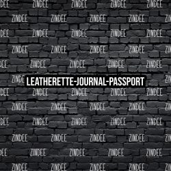 Black Brick - Journal- PASSPORT Size (Faux Leather)