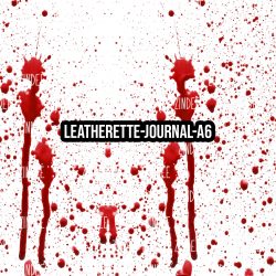 Blood Spatter - Journal Size- A6 (Faux Leather)