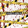 Blood Spatter Caution Tape - Journal Size- A6 (Faux Leather)