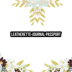 Blue Blooms 11 - Journal- PASSPORT Size (Faux Leather)