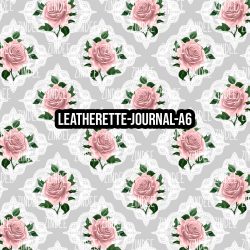 Blush Gray Shabby 4- Journal Size- A6 (Faux Leather)
