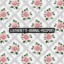 Blush Gray Shabby 4 - Journal- PASSPORT Size (Faux Leather)