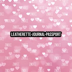 Bokeh Valentine 6 - Journal- PASSPORT Size (Faux Leather)
